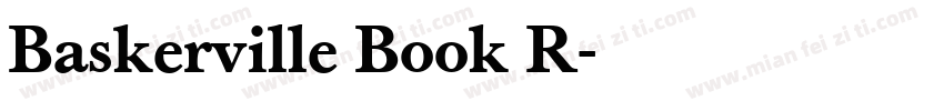 Baskerville Book R字体转换